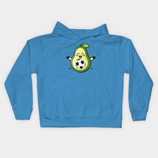 Avocado Soccer, Fun, Kawaii, Futbol, Humor Kids Hoodie